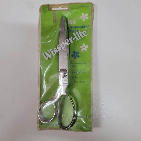 Wissper Lite Other - WISSPER-LITE 8"dresser maker shears scissors pINKING CROSS CUT METAL VINTAGE